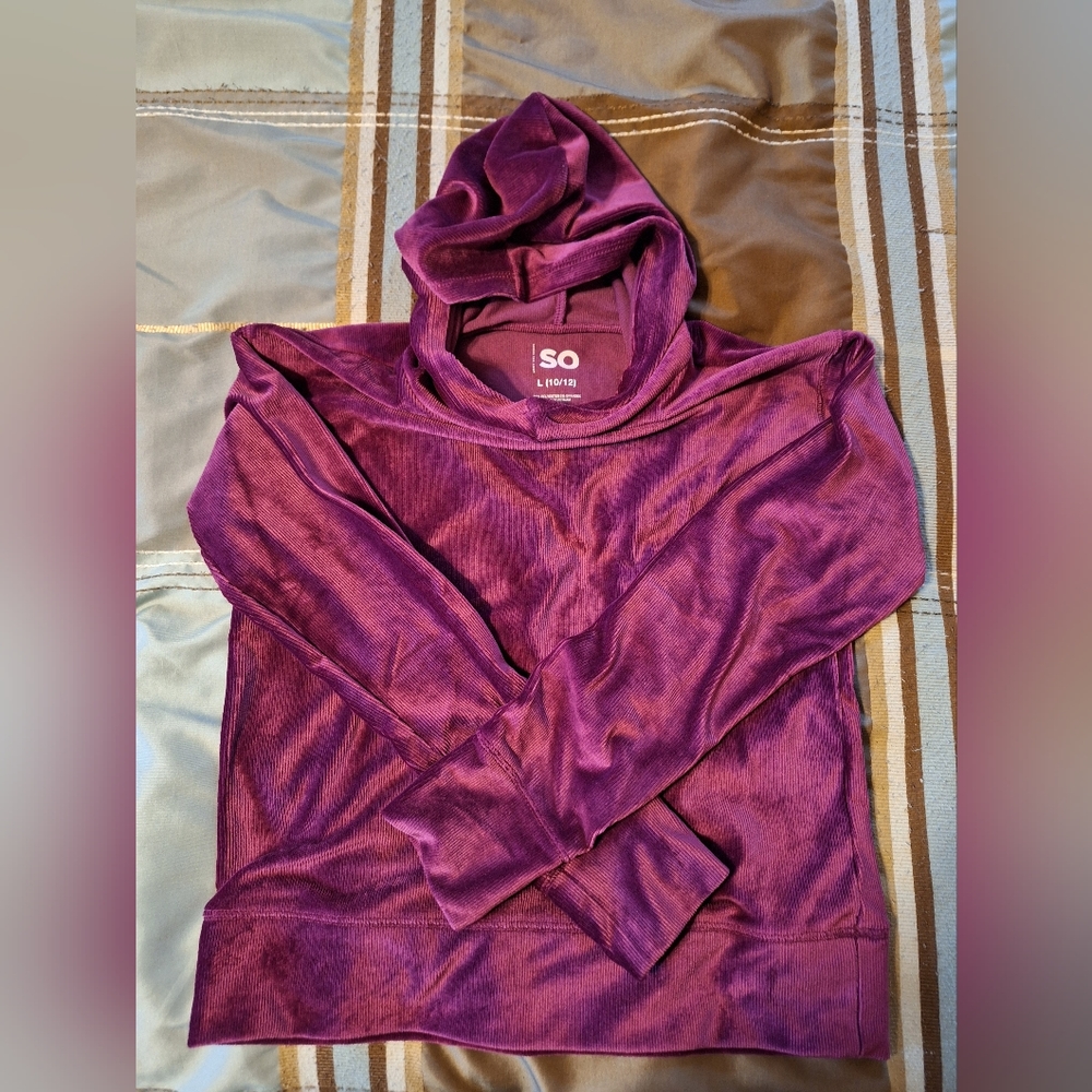 SO Girls L (10/12) hooded shirt
